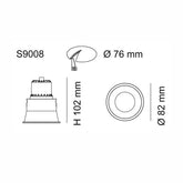 SAL Lighting LED Downlights UNIFIT 75mm LED Downlight 9w Lights-For-You